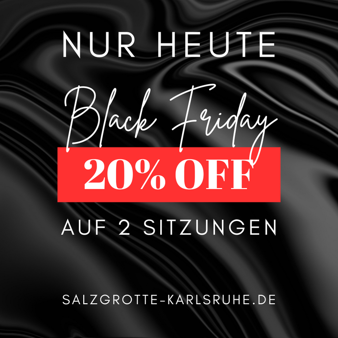 Black Friday: Geschenkgutschein für 2 Sitzungen in der Salzgrotte Karlsruhe