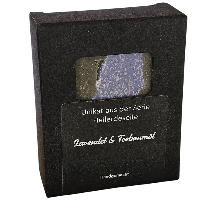 Heilerdeseife Lavendel & Teebaumöl, 100g