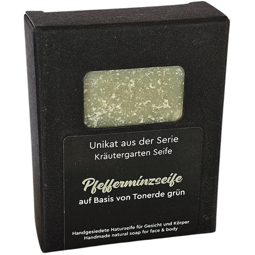 Pfefferminzseife mit grüner Tonerde, 100g