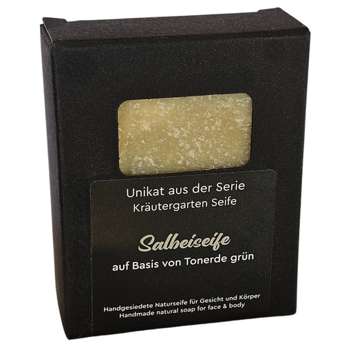 Salbeiseife mit grüner Tonerde, 100g