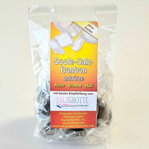 Lakritze-Soole-Bonbons, zuckerfrei, 90g