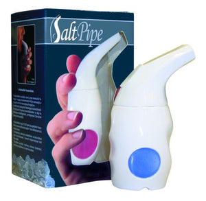 Mobiler Salz-Inhalator SaltPipe - Medizinprodukt, mit der Verpackung