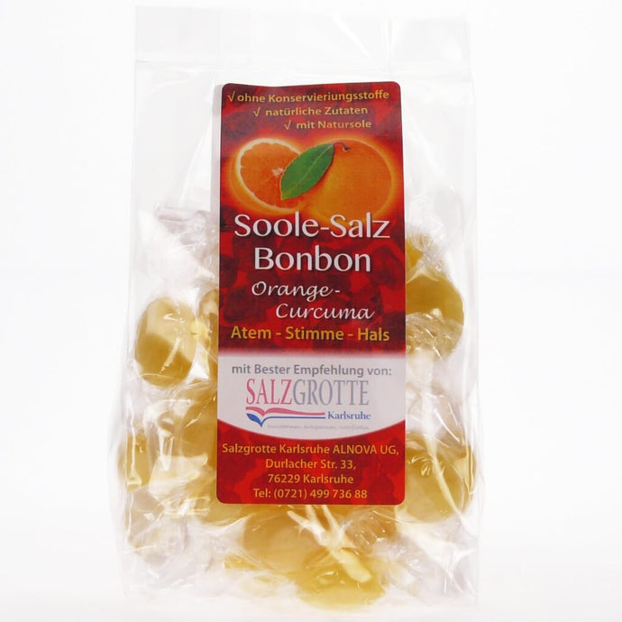 Orange-Curcuma-Soole-Salz-Bonbons, 90g